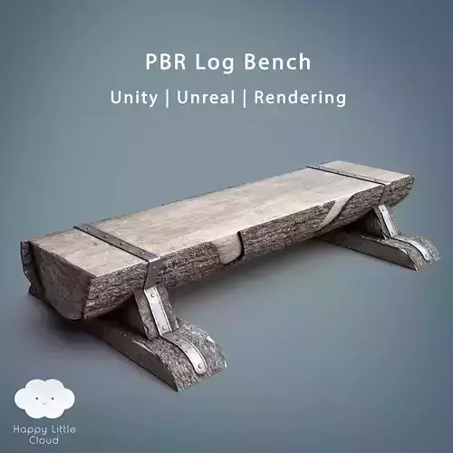 PBR Wooden Log Bench