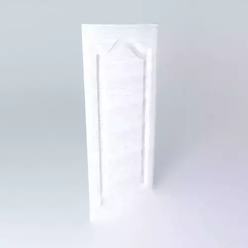 White painted oak cabinet