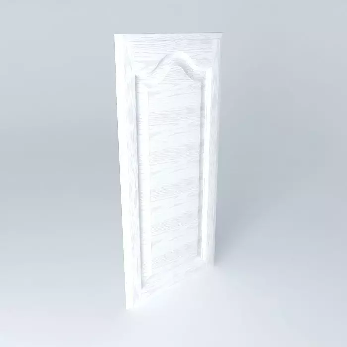 White painted oak cabinet Free 3D model