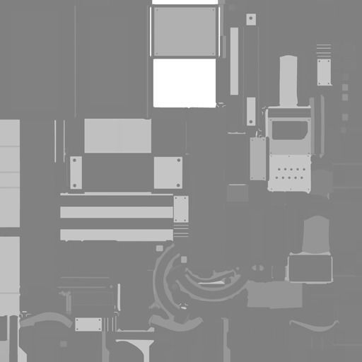 Sci-Fi Stairs - 22- Red Version Low-poly 3D model_36