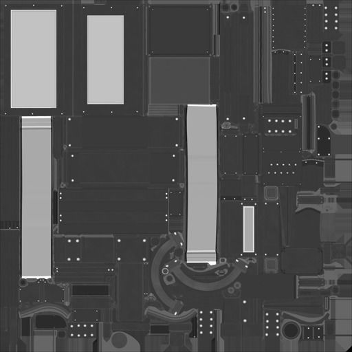 Sci-Fi Stairs - 23 - Red Version Low-poly 3D model_33