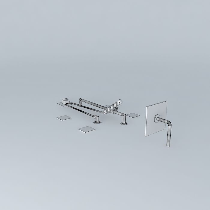 Rubinet shower suite Matthew Quinn collection Free 3D model_4