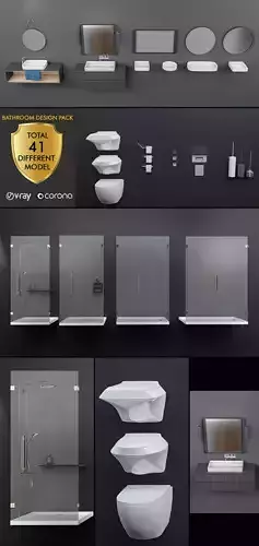 BATHROOM DESIGN PACKAGE 3D model