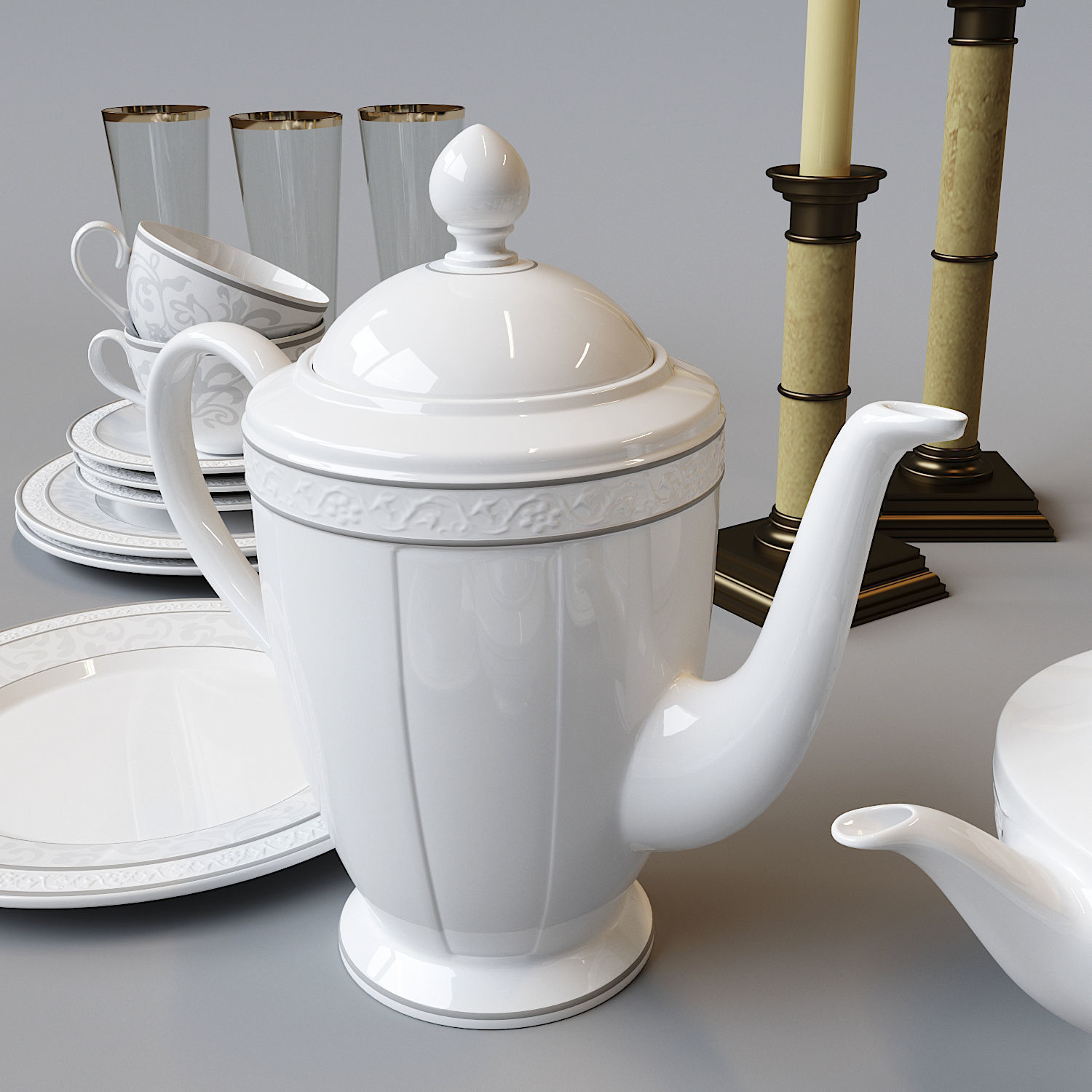 Villeroy Boch Gray Pearl 3D model | CGTrader