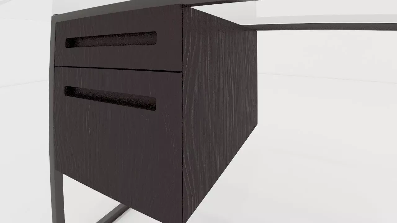 escritorio linea oda Low-poly 3D model_0