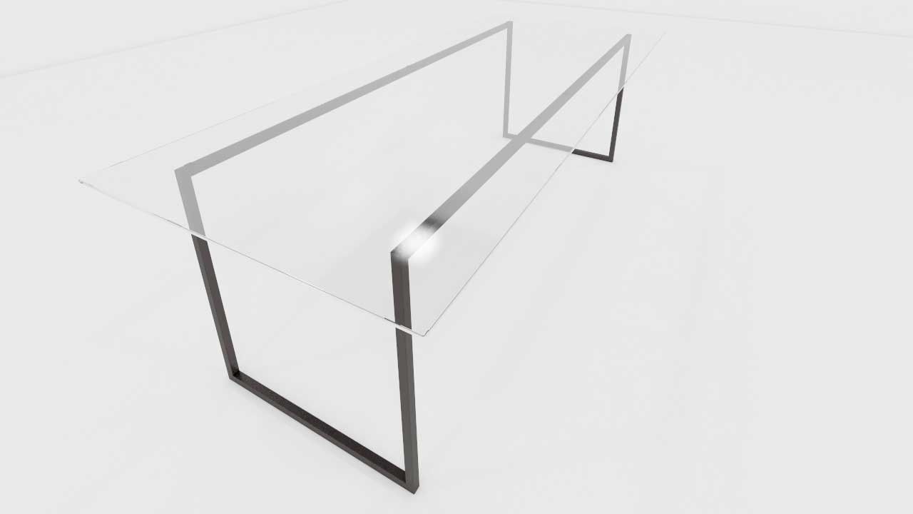 mesa de comedor linea oda Low-poly 3D model_1