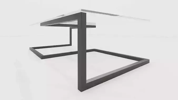 mesa de centro linea oda Low-poly 3D model