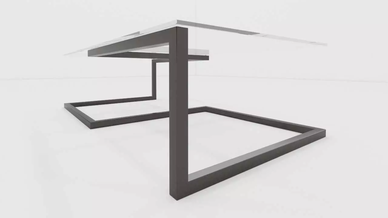 mesa de centro linea oda Low-poly 3D model_0