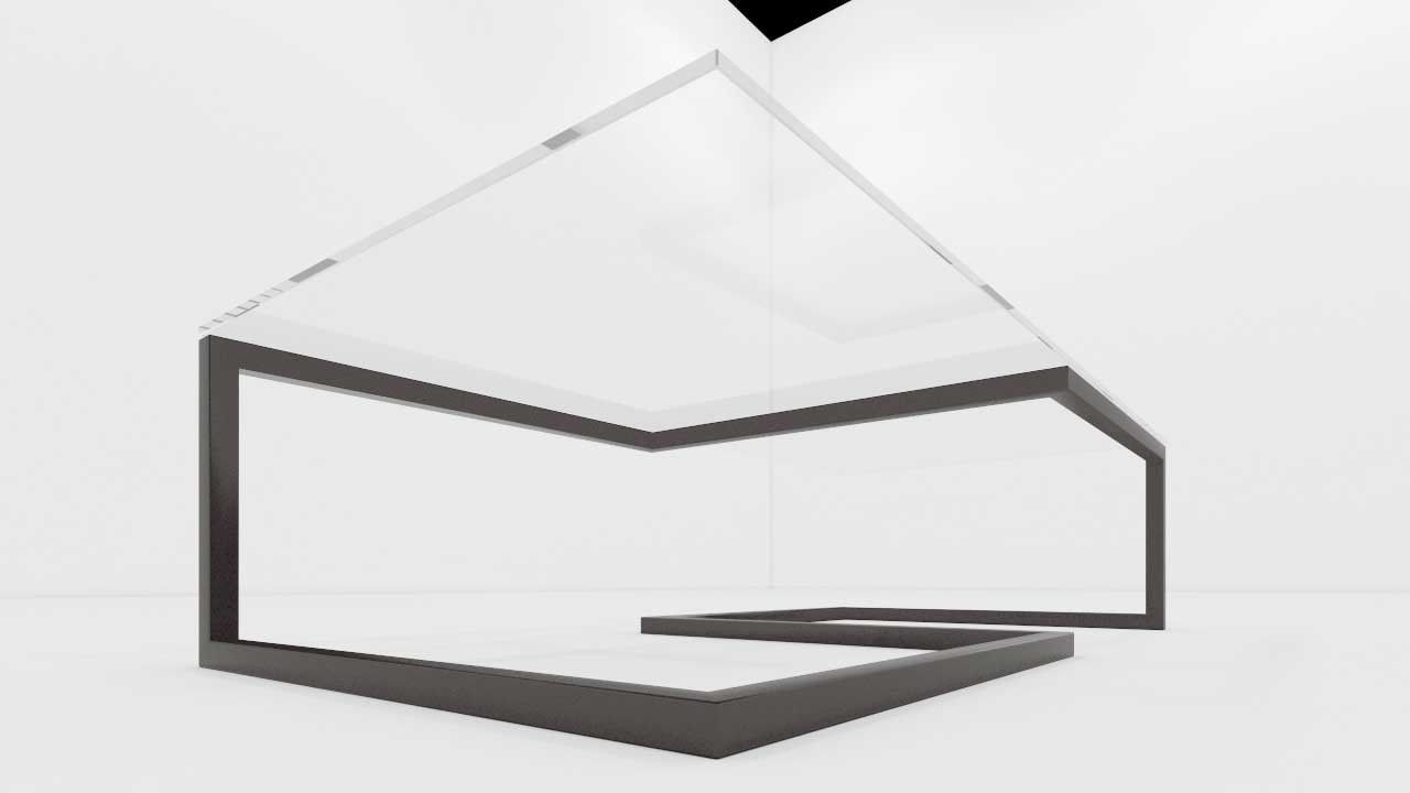 mesa de centro linea oda Low-poly 3D model_2