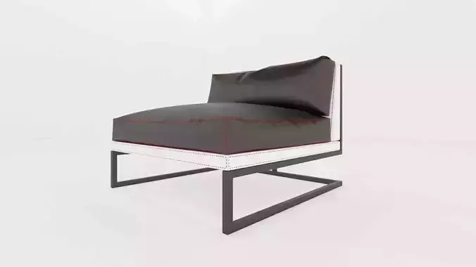 sillon individual linea oda Low-poly 3D model