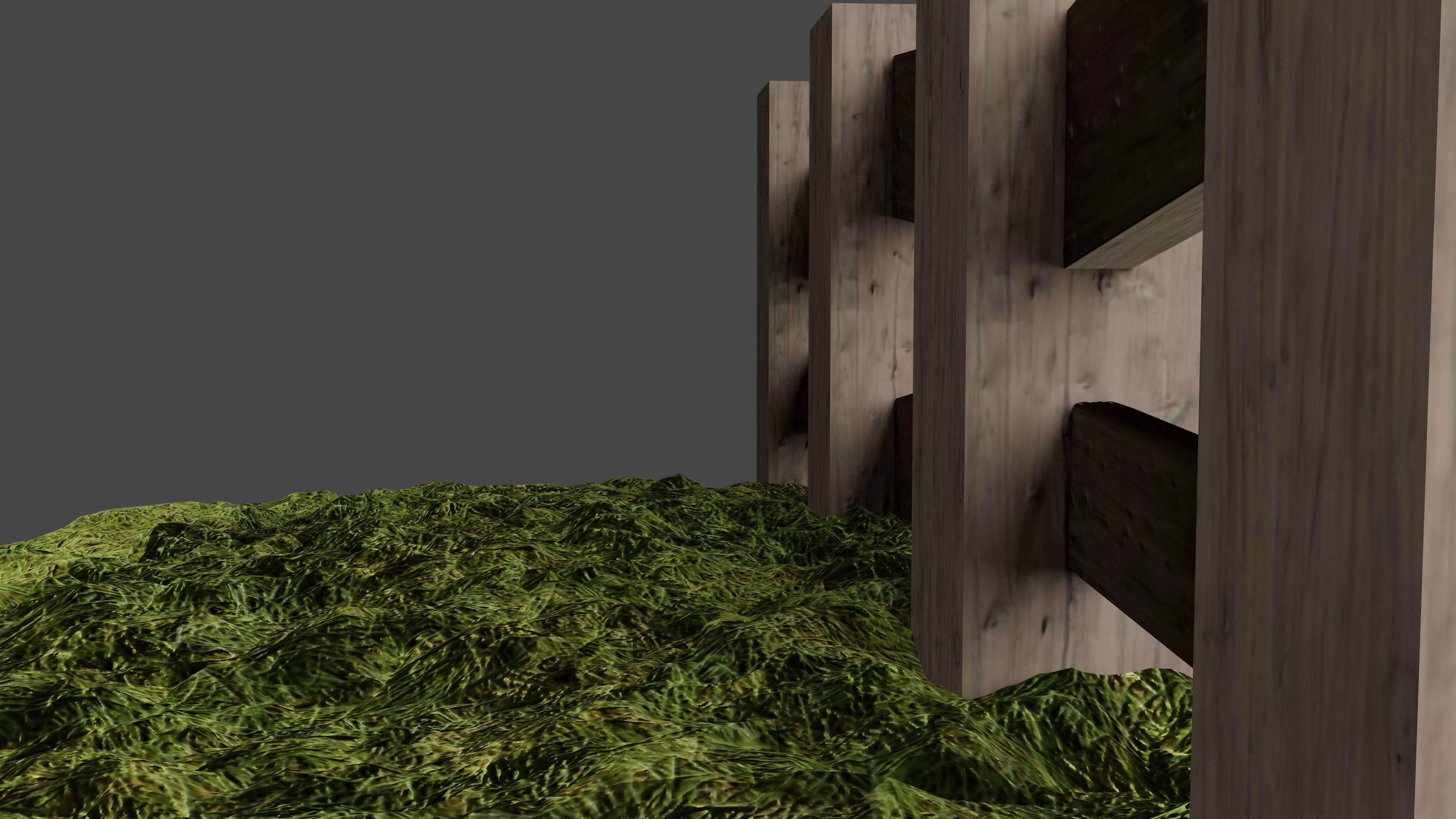 Fully Textured Fence 3D model_0