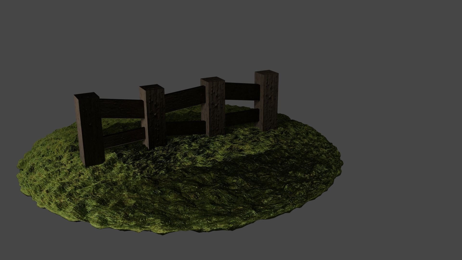 Fully Textured Fence 3D model_2