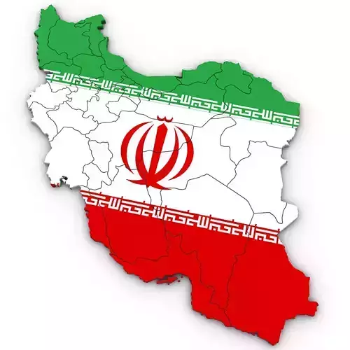 3d Political Map of Iran 3D model