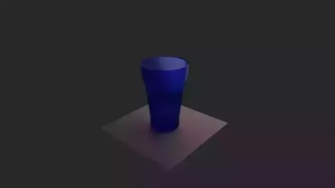 Blue Glass 3D model