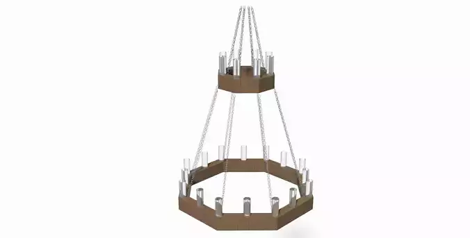 Candelabrum Wood and glass