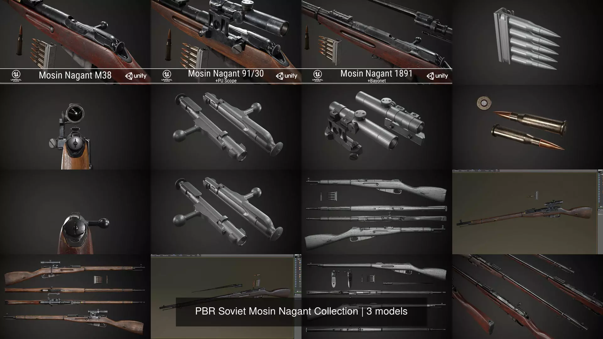 PBR Soviet Mosin Nagant Collection _1