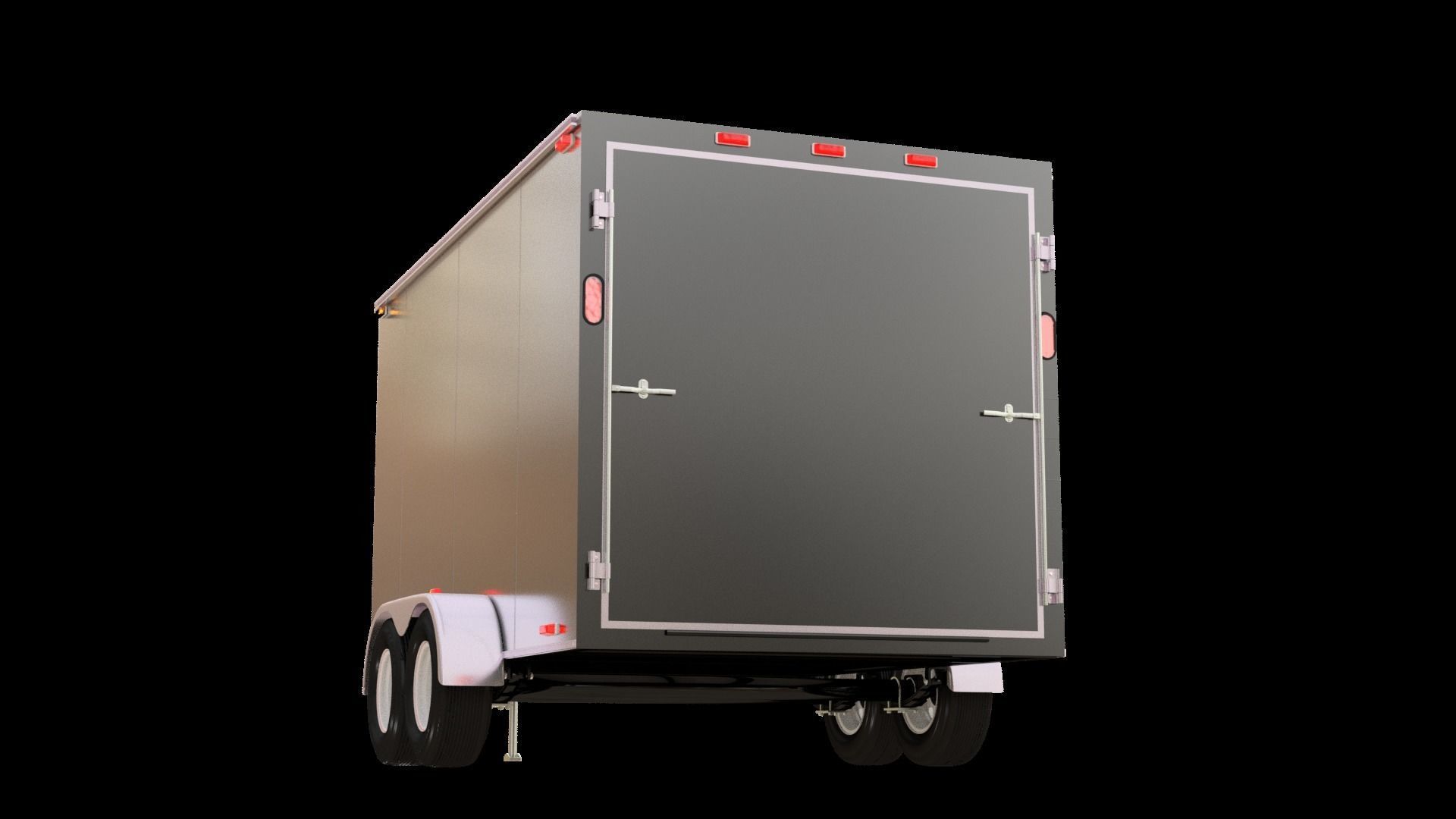 Cargo Trailer 3D model_2
