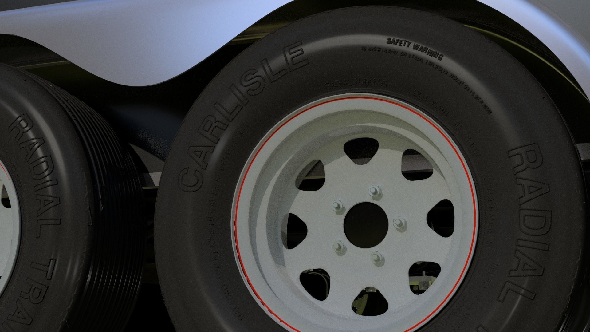 Cargo Trailer 3D model_3