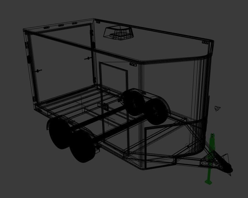 Cargo Trailer 3D model_6