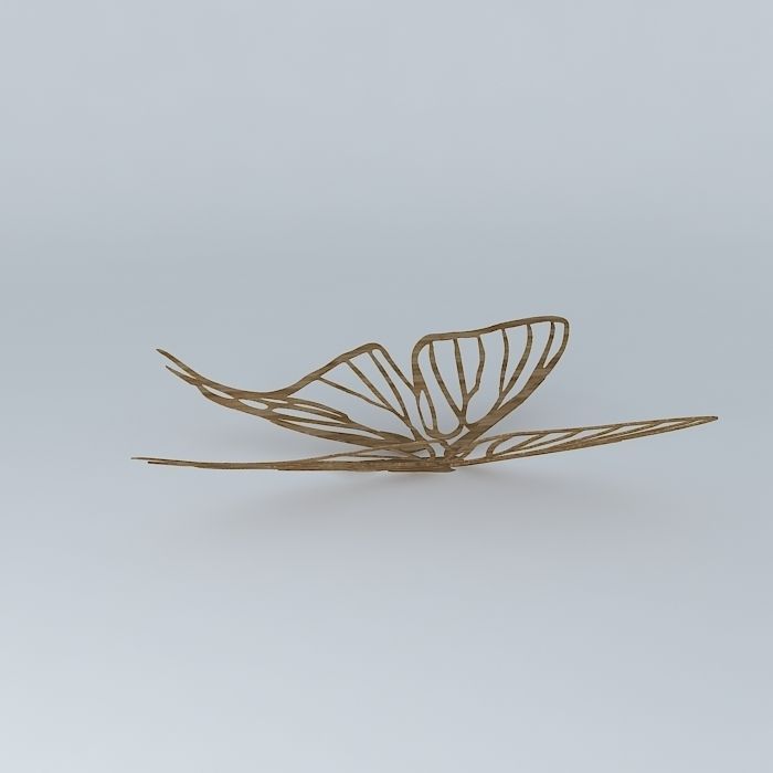 Butterfly Sculpture Free 3D model_2