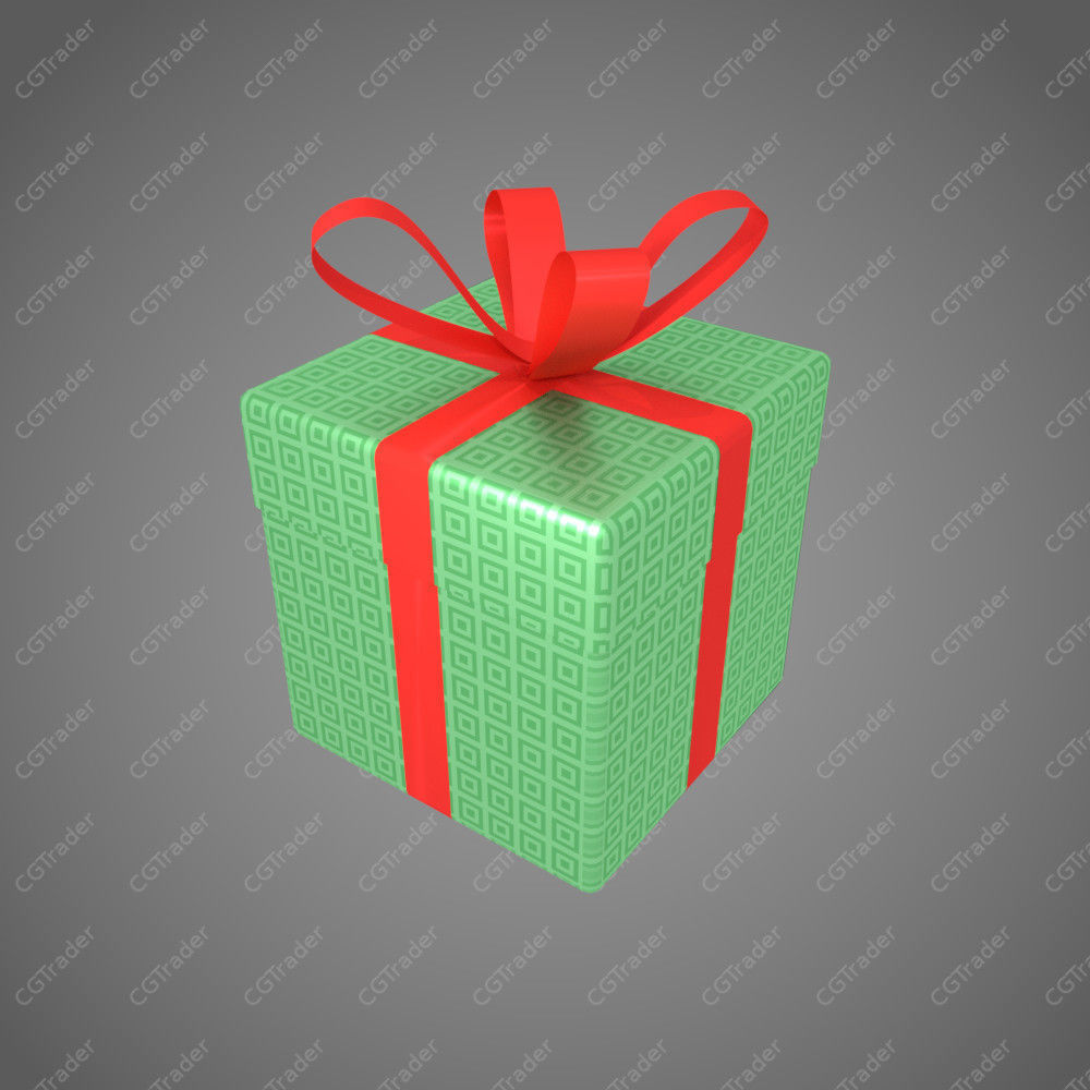 6 Gift Boxes with Wrap Textures 3D model_5