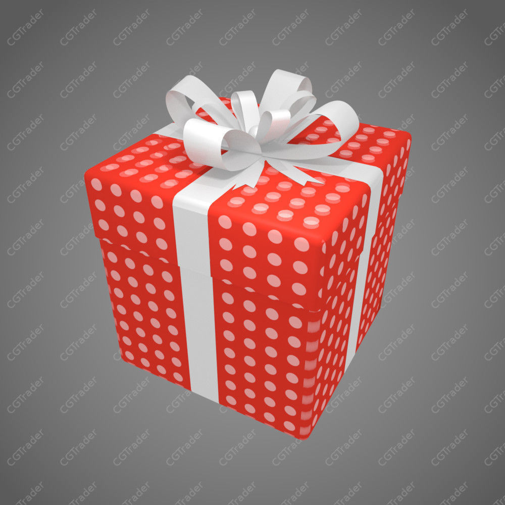 6 Gift Boxes with Wrap Textures 3D model_2
