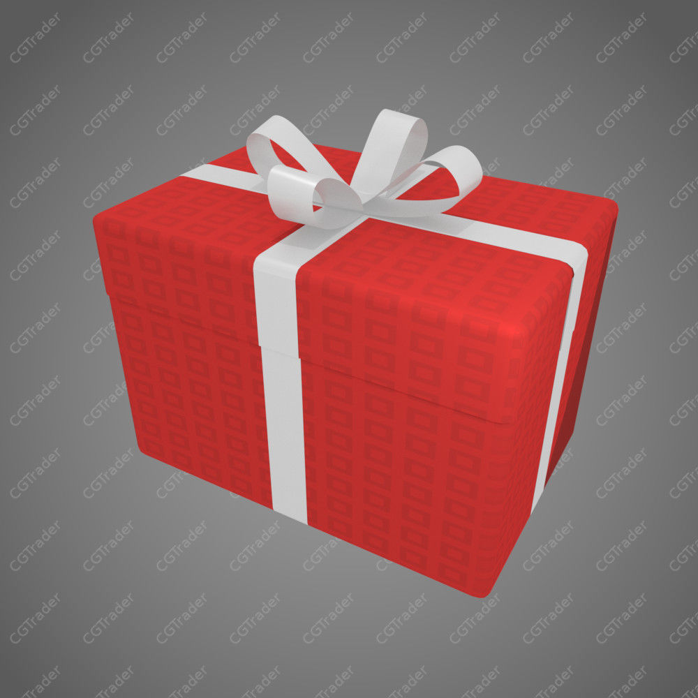 6 Gift Boxes with Wrap Textures 3D model_4