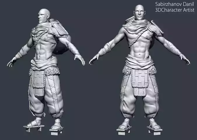 Nomad PBR game character