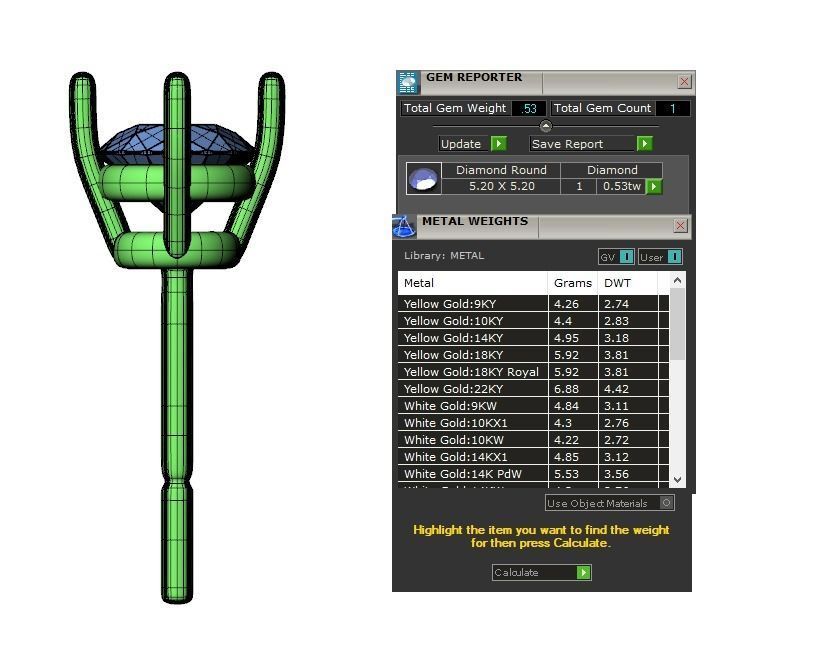 Earring-9 plant with ball in middle 3D print model_4