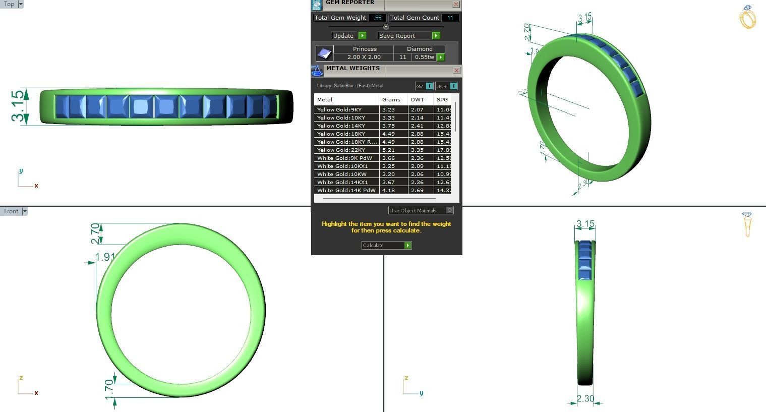 Wedding Band - 47 3D print model_4