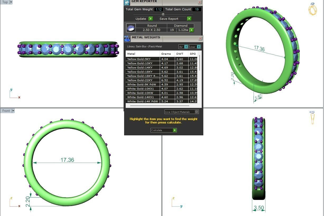 Wedding Band - 55 3D print model_4