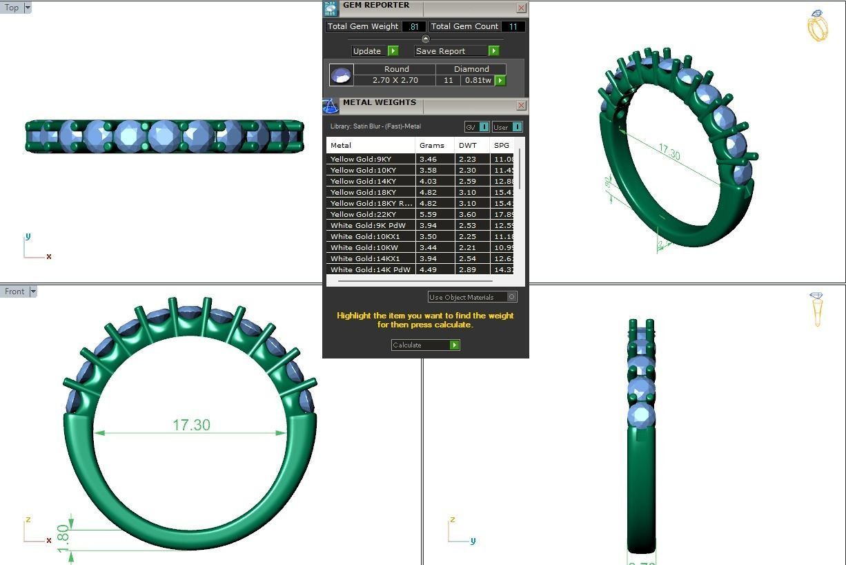 Wedding Band - 67 3D print model_4