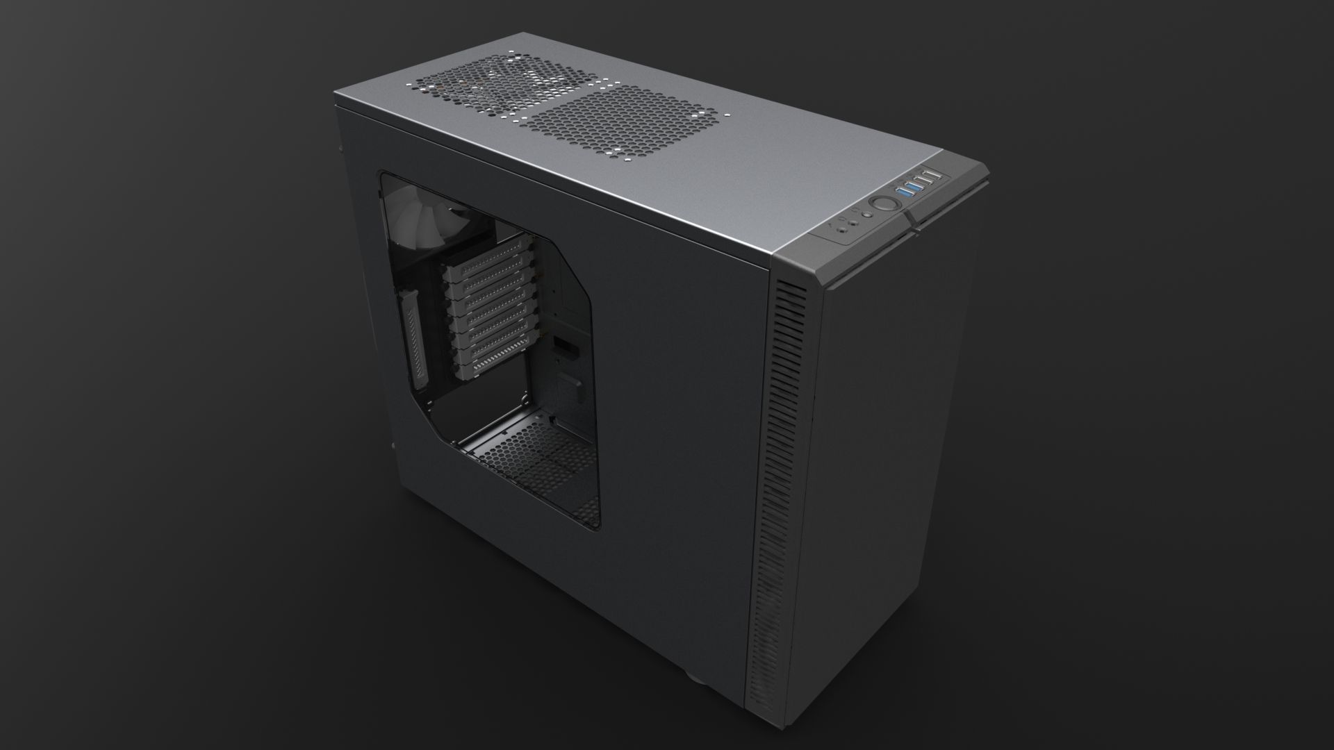 Fractal Design Define R4 PC Case 3D model_9