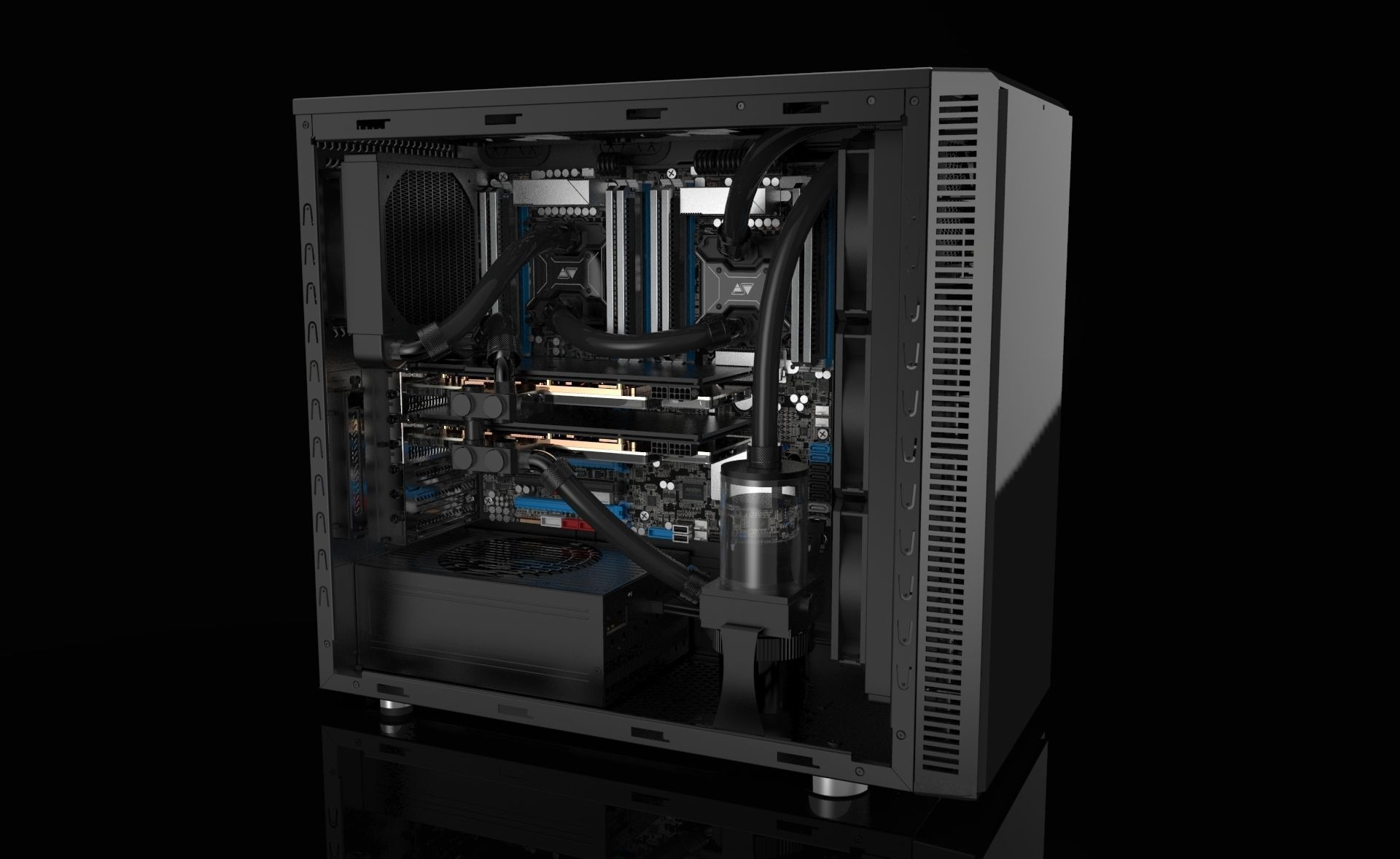 Fractal Design Define R4 PC Case 3D model_14
