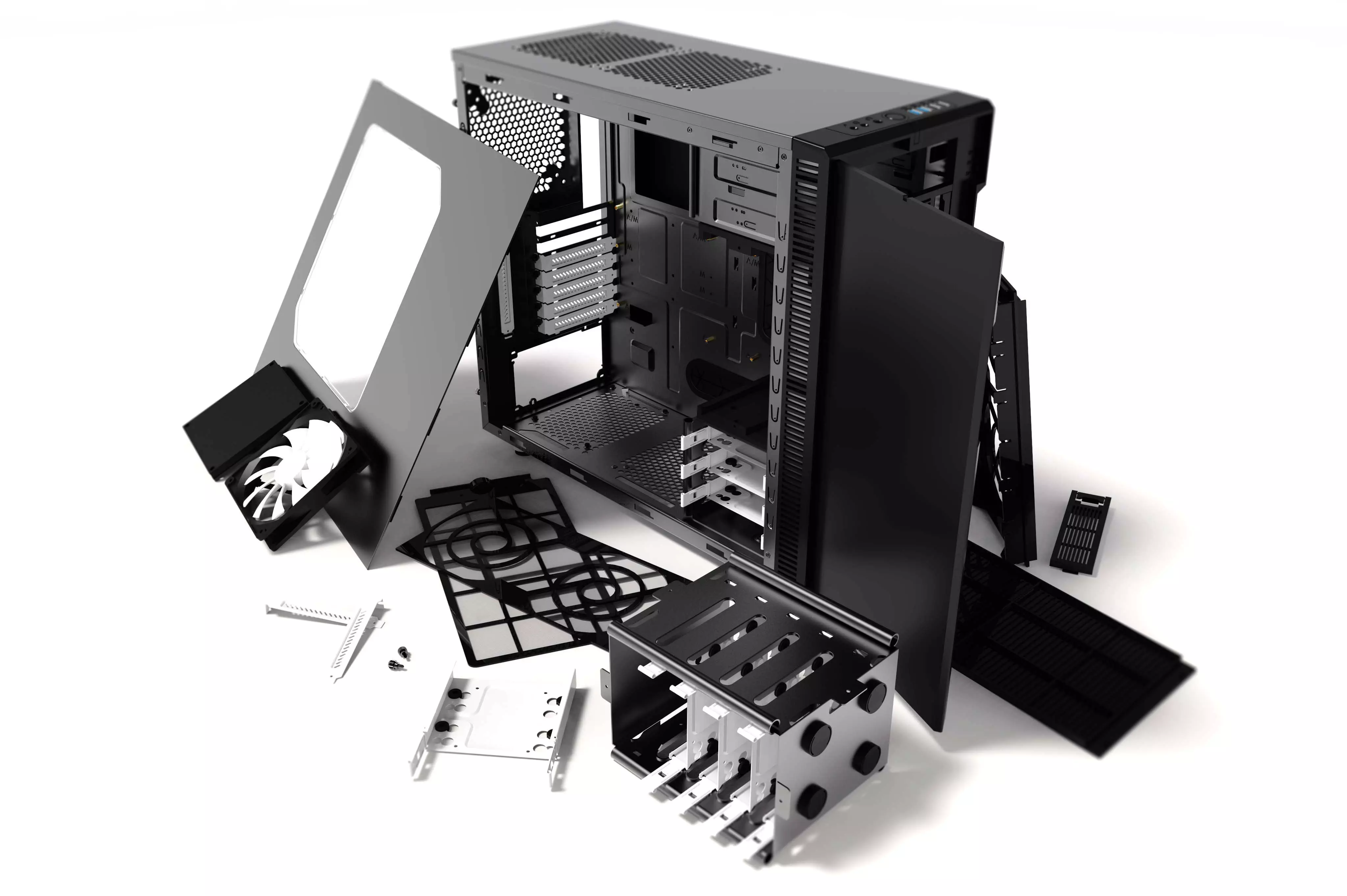 Fractal Design Define R4 PC Case 3D model_0