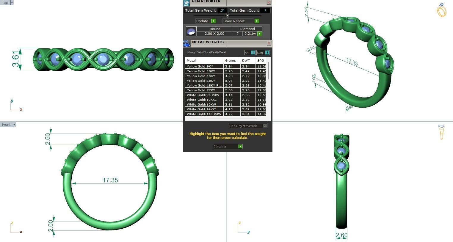 Wedding Band - 86 3D print model_4
