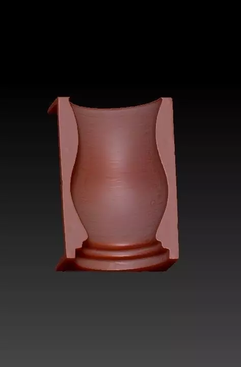 Concrete Vase Mold 3D print model H25cm 3D print model_0
