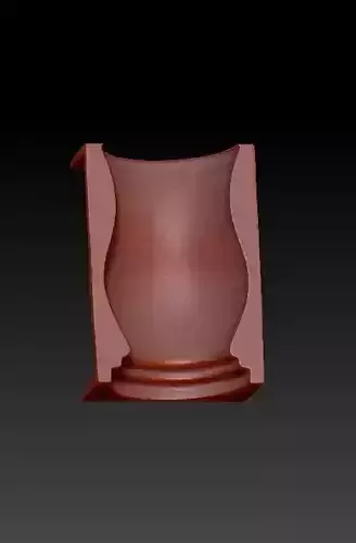 Concrete Vase Mold 3D print model H25cm