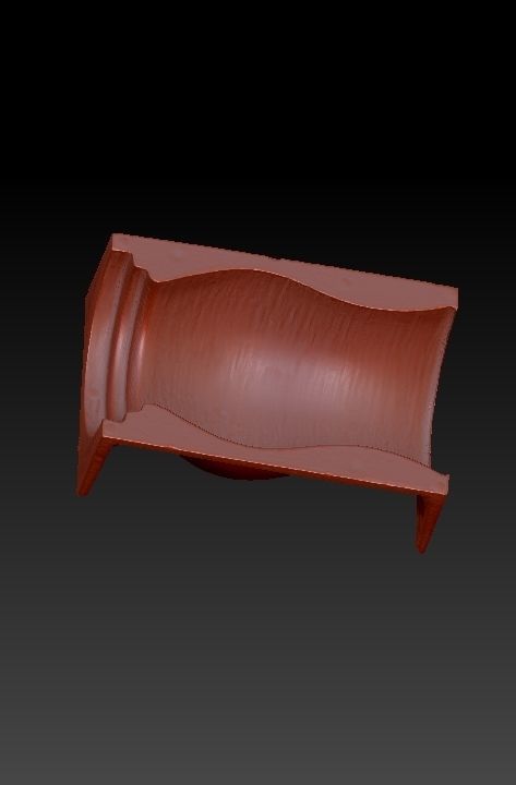 Concrete Vase Mold 3D print model H25cm 3D print model_2