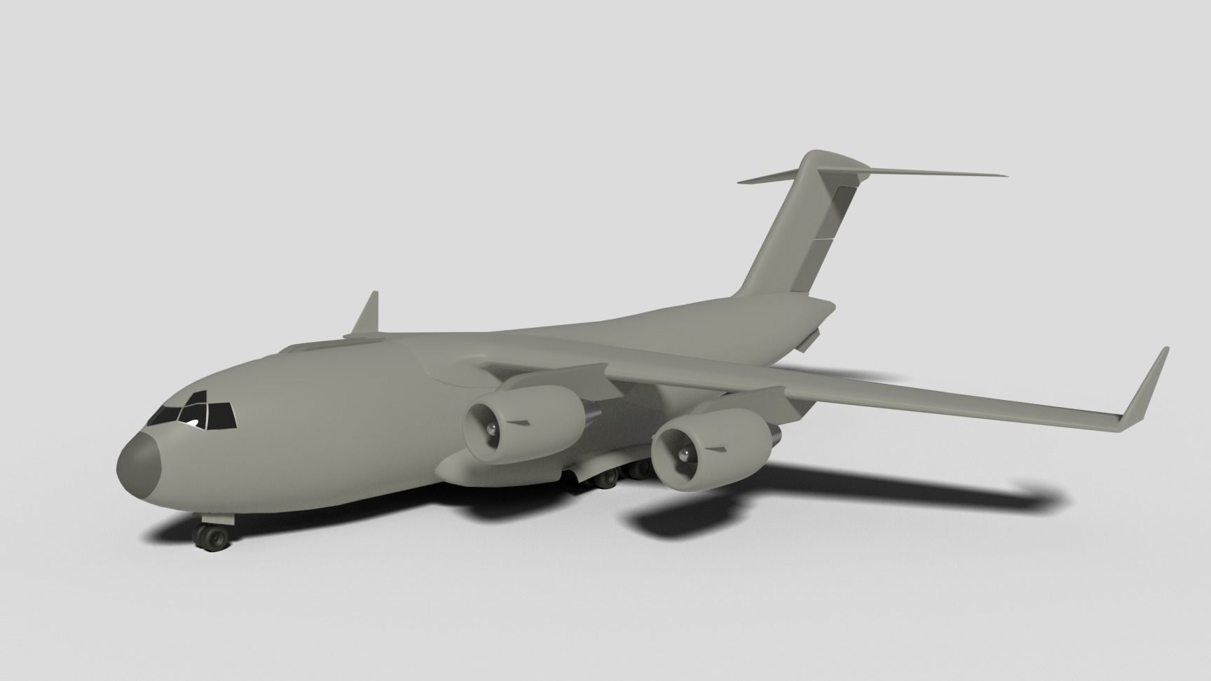 Globemaster Airplane Free 3D model_1