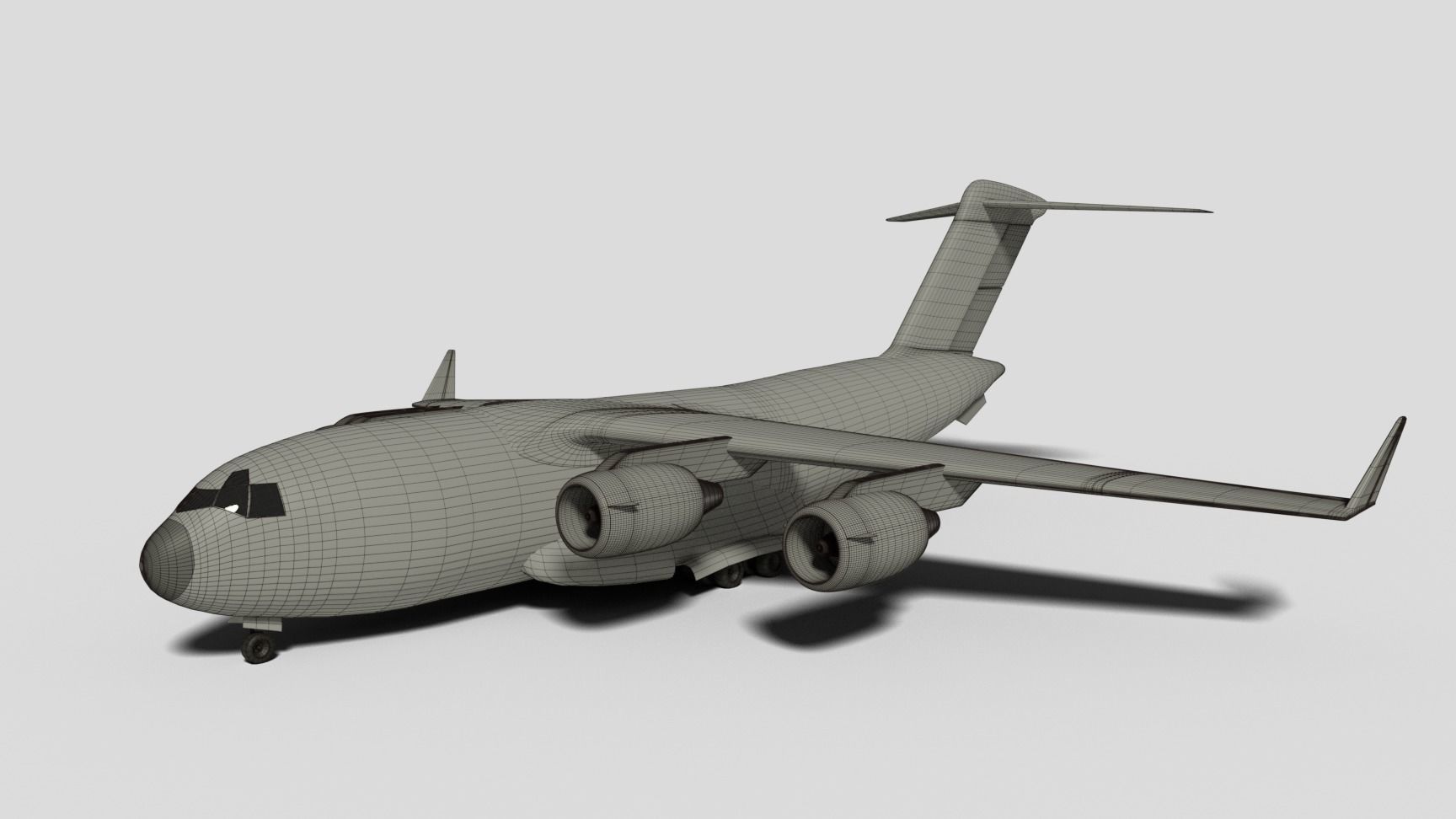 Globemaster Airplane Free 3D model_4