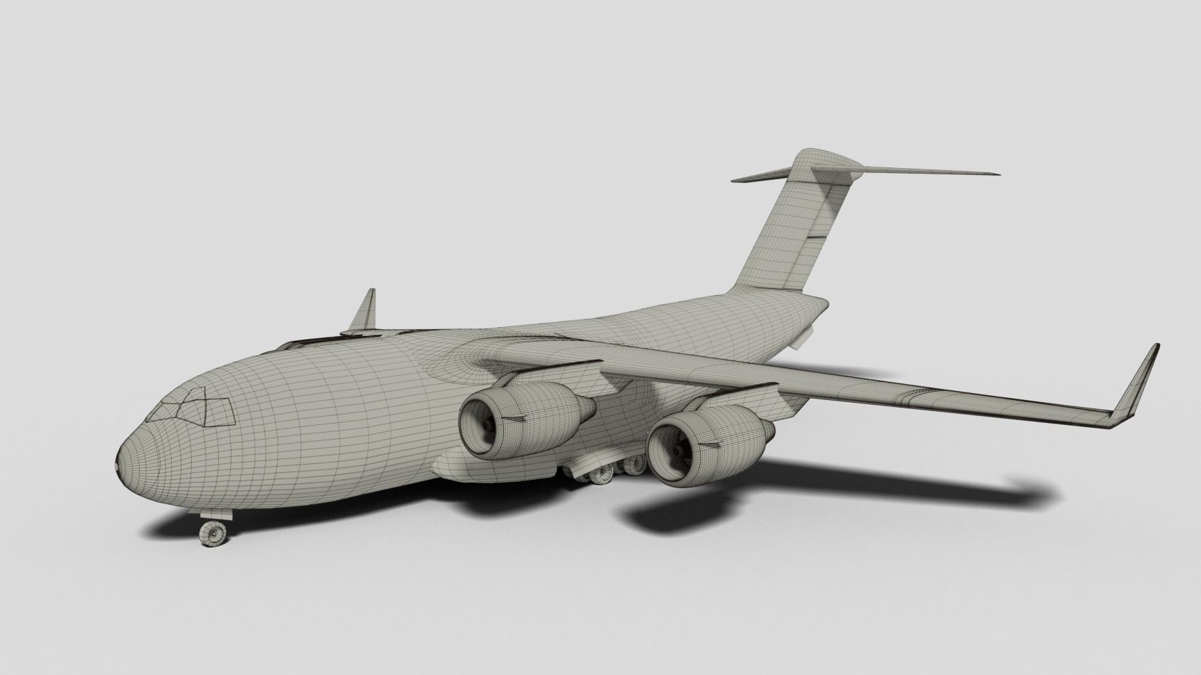 Globemaster Airplane Free 3D model_5