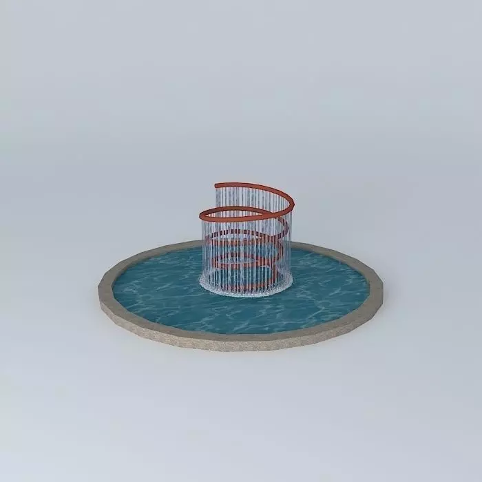 Spiral Water Feature Free 3D model_0
