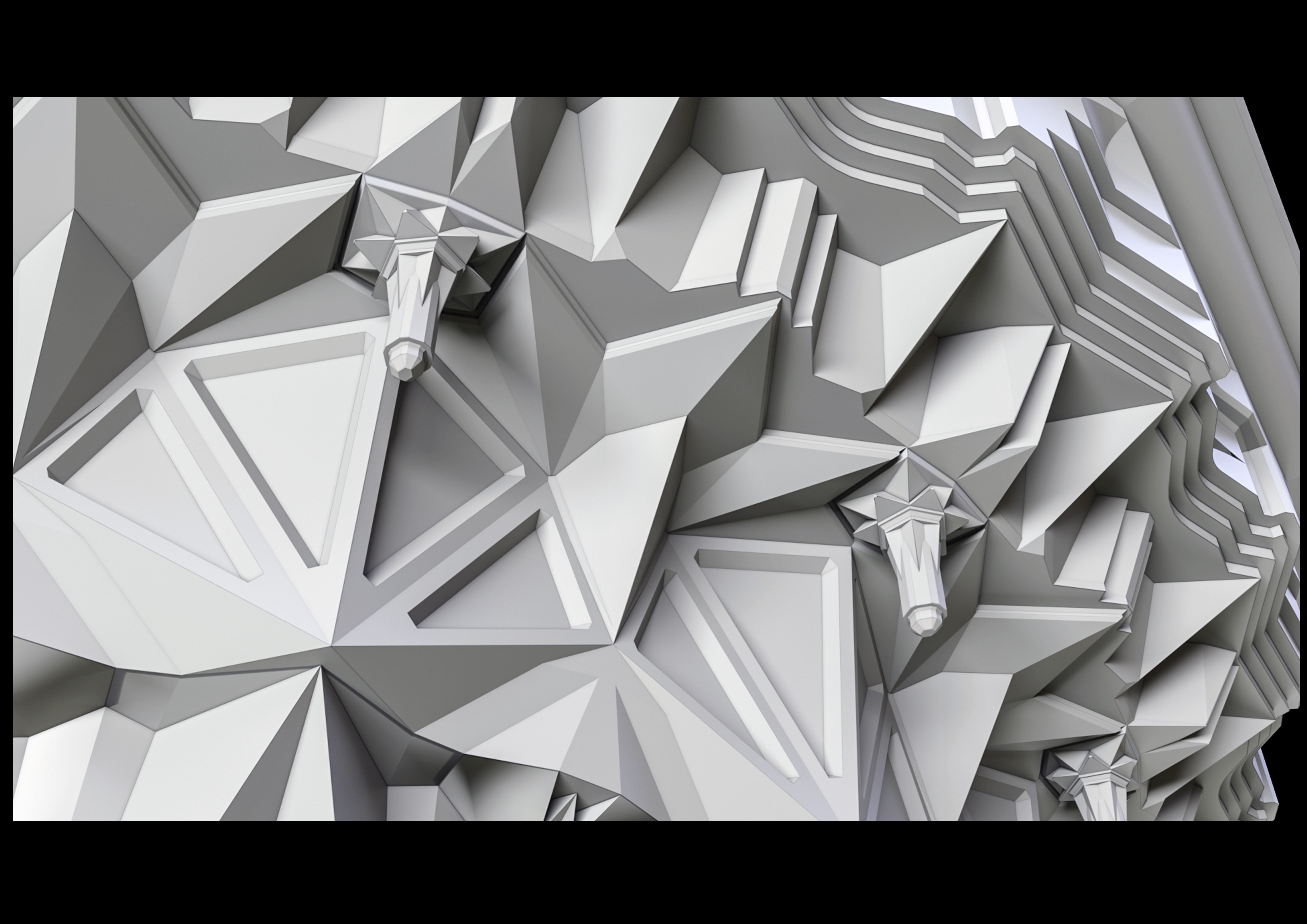 muqarnas islamic minaret 3D model_3