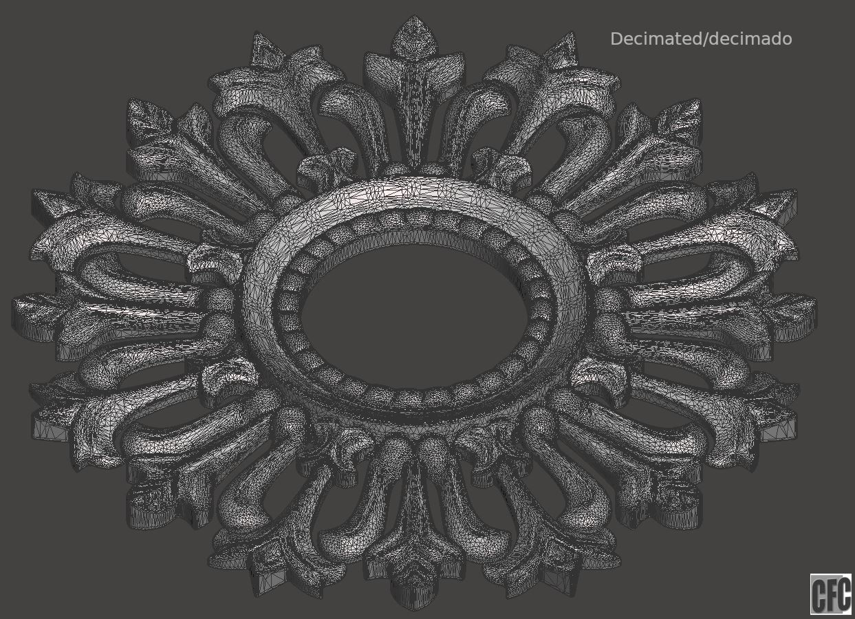 Woodcarving frame for mirrors or pictures - 3d model for CNC 3D print model_22