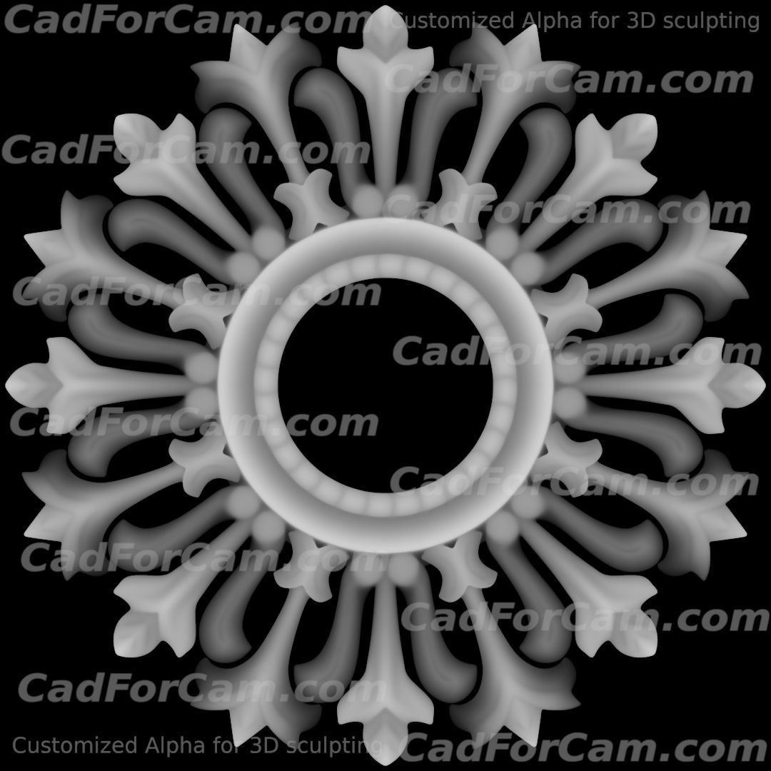 Woodcarving frame for mirrors or pictures - 3d model for CNC 3D print model_14
