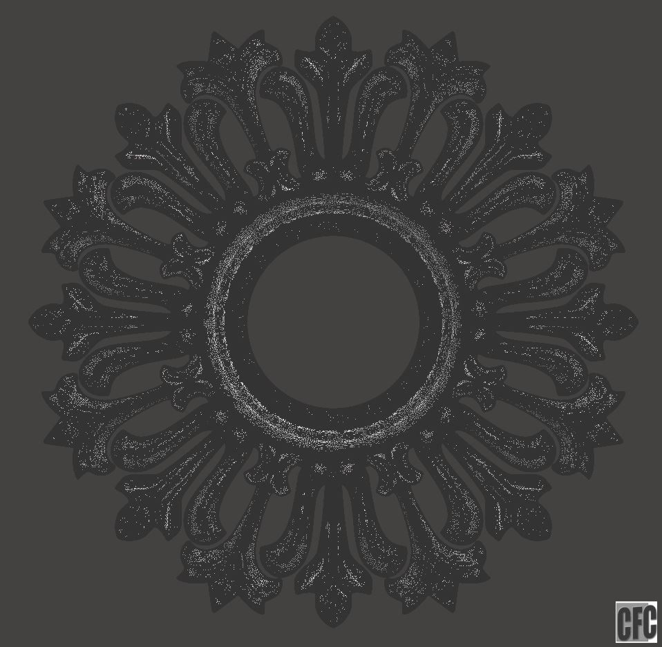 Woodcarving frame for mirrors or pictures - 3d model for CNC 3D print model_6