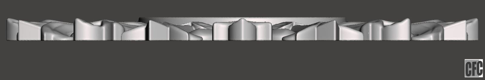 Woodcarving frame for mirrors or pictures - 3d model for CNC 3D print model_4