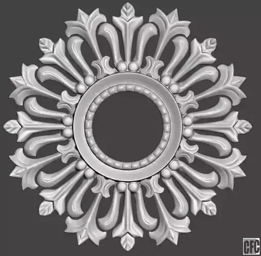 Woodcarving frame for mirrors or pictures - 3d model for CNC 3D print model