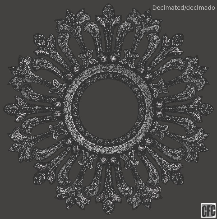 Woodcarving frame for mirrors or pictures - 3d model for CNC 3D print model_20